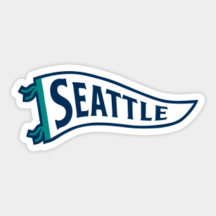 Seattle Pennant - Navy Sticker